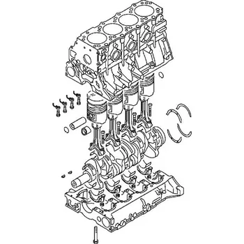 Blok motoru Mitsubishi Mitsubishi Pajero 3,2 blok motoru - polomotor