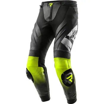 Moto kalhoty REBELHORN kalhoty INFERNO black/fluo yellow - 56