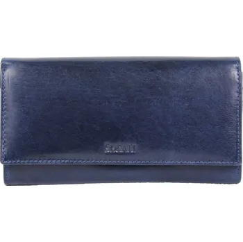 SEGALI Dámská kožená peněženka SG-228 modrá 2