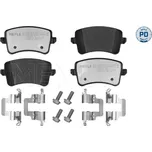 Sada brzdových destiček, vždy 4 kusy v sadě MEYLE 025 246 0617-1/PD