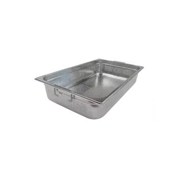 REDFOX Gastronádoba děrovaná GN 1/1 - 100 ucha zasouvací nerezová | REDFOX - GND 1/1-100 U