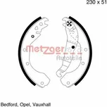 Sada brzdových čelistí METZGER MG 418