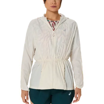 Dámská větrovka Bunda s kapucí ASICS ROAD PACKABLE JACKET 2012d076-200 Velikost XS