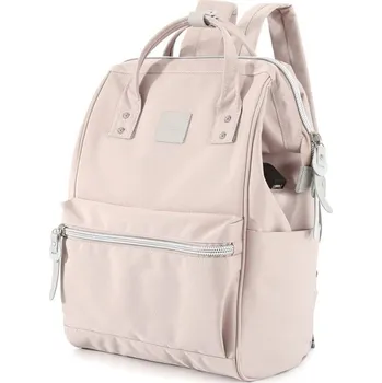 Městský batoh dámský batoh s USB a kapsou na notebook Barva: Světle Růžová