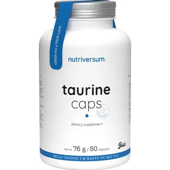Aminokyselina Nutriversum Taurine Caps - BASIC 60 kapslí Příchuť: Bez příchutě