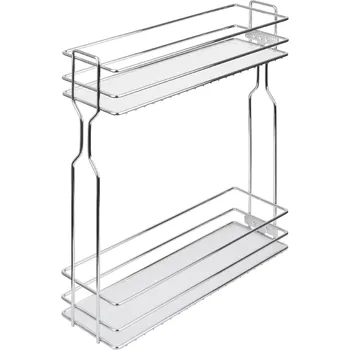 Odpadkový koš Interex Výsuvný koš ECONOM PUSH (Otevírání bezúchytkové) / Chrom 150 mm Univerzální osazení