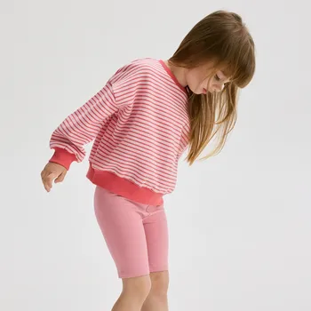 Dívčí kalhoty Reserved - Cyklistické kraťasy s vysokým podílem bavlny - růžová - 1804N-30X - 1804N-30X-80