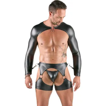 Pánské erotické prádlo Svenjoyment 3pcs Matte Look Set 2180553 Black Velikost L