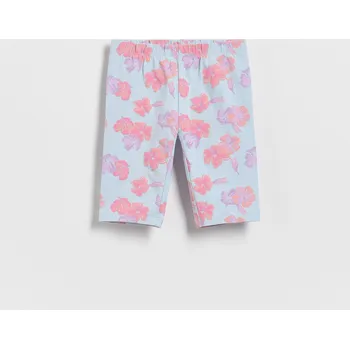 Dětská móda Reserved - Vzorované cyklistické šortky - bleděmodrá - 6344G-05X - 6344G-05X-134