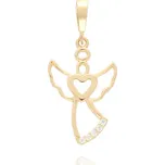Přívěsek ze žlutého zlata ANDĚL
