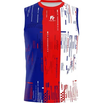 Unisex tričko Felet SL 1506 F Blue/Red Velikost: S