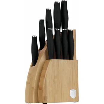 Sada nožů se stojanem BAMBOO 10 ks Matte Black Collection BH-2979