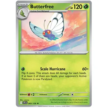 Sběratelská karetní hra Pokémon TCG Butterfree 003/159 - Holo