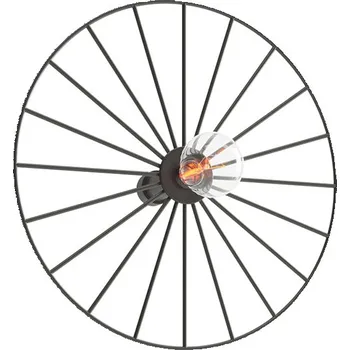 Nástěnné svítidlo Nástěnné svítidlo Sirkel 30 černé moderní kovové do obývacího pokoje a ložnice Thoro