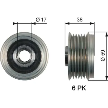 Předstihová spojka GATES 7789-10168
