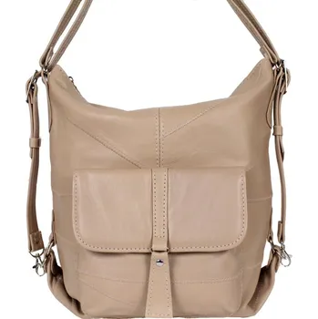 Kabelka Sikora Dámská kožená kabelka - batůžek Ela béžová I