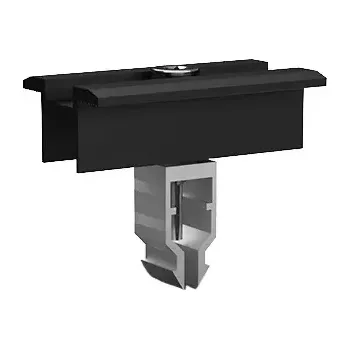 držák na solární panel Úchyt panelu středový univerzální, černý - systém KLIK