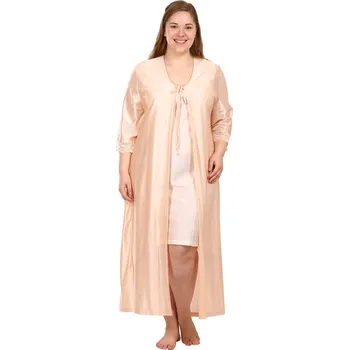 Dámská noční košile Lamido Dámský župan Dorota meruňka XL (CZ52 / EU48 (XL)) - doprava od 59 Kč