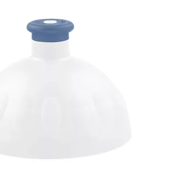 Víčko bílé/zátka modrá 533