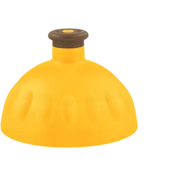 Víčko tmavě žluté/zátka hnědá