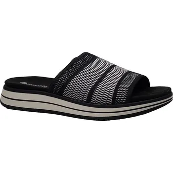 Dámské pantofle Letní vycházková obuv-pantofle, Remonte, černo-bílá: Černá Textil 28,8 44 G - standardní šíře (29963-29964)