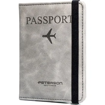 Ledvinka pouzdro na dokumenty/pas z ekokůže Barva: Šedá