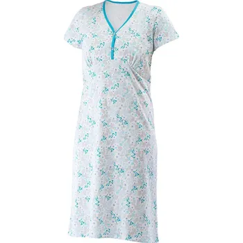 Dámská noční košile Lamido Dámská noční košile Nikolka K zelenomodrá M (CZ44 / EU40 (M)) - doprava od 59 Kč