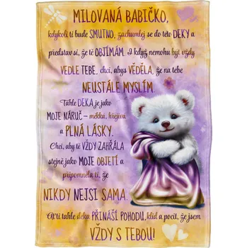 deka Deka 200 x 140 cm - Babičko, jsem s tebou