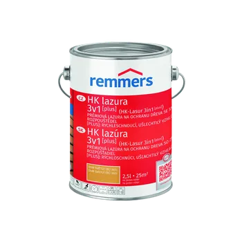 Lak na dřevo Remmers - HK Lazura 3v1 [plus] Barva: Eiche hell / Světlý dub, Objem: 2,5l