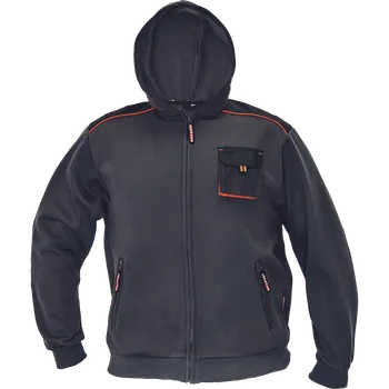 Pánská mikina EMERTON mikina s kapucí - XXL, černá