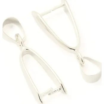 Materiál na výrobu šperku EU Šlupna 20/9mm stříbro