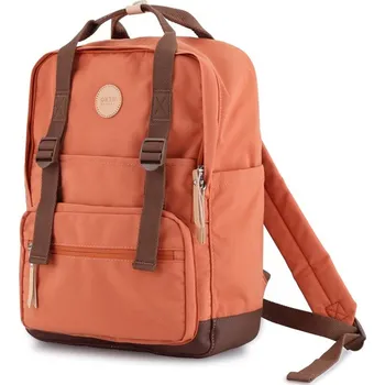 Velký městský batoh s přihrádkou na notebook Barva: hnědá || oranžový