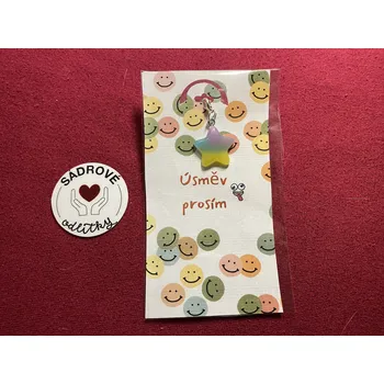 HandMade by VeJa Dárková karta - Úsměv prosím (smajlíci)