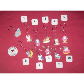 HandMade by VeJa Přívěšek na klíče (crocs) - svítící unicorn