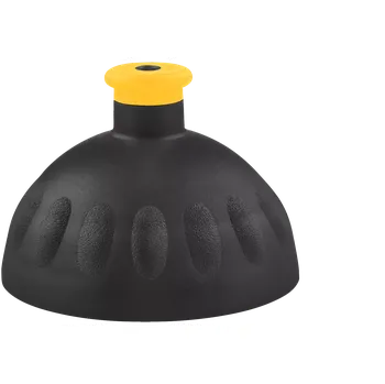 Víčko černé/zátka tmavě žlutá