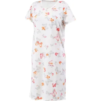Dámská noční košile Lamido Dámská noční košile Líba K motýl na béžové XL (CZ52 / EU48 (XL)) - doprava od 59 Kč