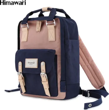 Městský batoh Batoh na notebook Himawari 188L 14'' (tmavě modrá a růžová)