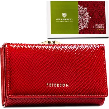 Peněženka Dámská peněženka s více přihrádkami na patentku Barva: Červená