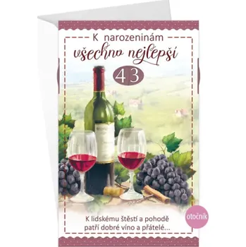Blahopřání k narozeninám s otočníkem - 15-6441c