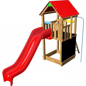 Dětské hřiště Monkey Flexi věž se střechou 150T - červená