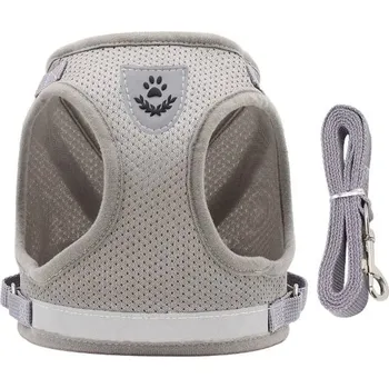 Postroj pro psa Petify Postroj pro psa s vodítkem Sniff šedý Velikost: M