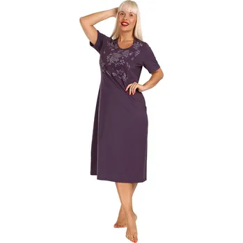 Dámské šaty Lamido Dámské šaty Aneta růže na fialové XL (CZ52 / EU48 (XL)) - doprava od 59 Kč