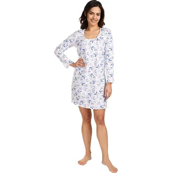 Dámská noční košile Lamido Dámská noční košile Dana D modrý list 3XL (CZ62 / EU58 (3XL)) - doprava od 59 Kč