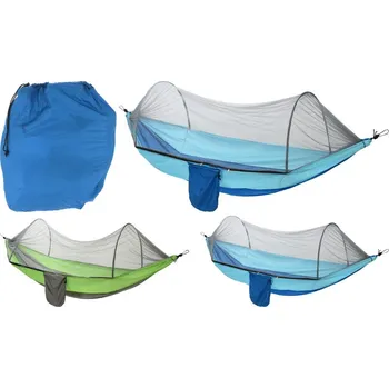 Houpací síť PROGARDEN Hamaka s moskytiérou PROGARDEN 140 x 260 cm modrá KO-X39500560modr
