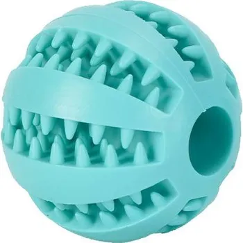 Hračka pro psa Žvýkací míček pro psy Bitey plnící 7 cm tyrkysový