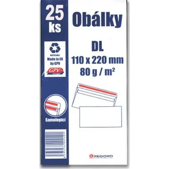 Obálka Samolepicí obálky DL - 25 ks