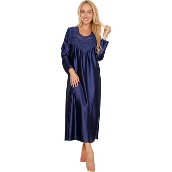 Dámské noční prádlo Lamido Dámská noční košile Roxana tmavě modrá XL (CZ52 / EU48 (XL)) - doprava od 59 Kč