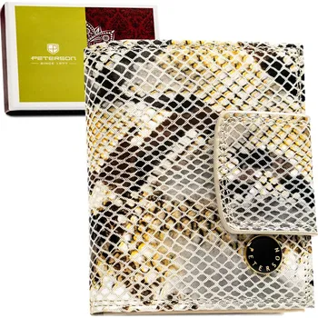 Peněženka Dámská peněženka z přírodní kůže se sponou Barva: Béžová