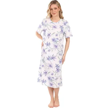 Dámská noční košile Lamido Dámská noční košile Iva fialová lilie 4XL (CZ66 / EU62 (4XL)) - doprava od 59 Kč