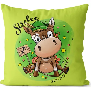 Dekorativní polštářek Polštář 40 x 40 cm Koňská znamení - Střelec